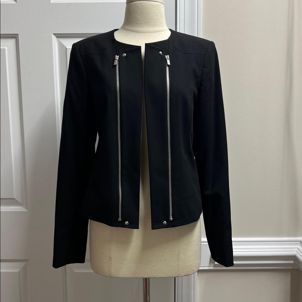 Calvin Klein Women’s Black Jacket Blazer Suit Size Small S New